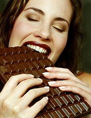 lady-eating-chocolate