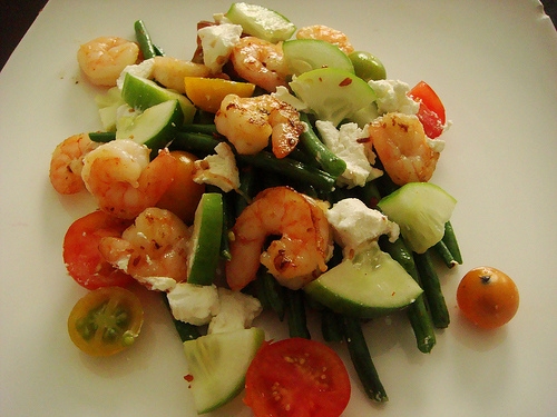 shrimp and goat cheese salad 2