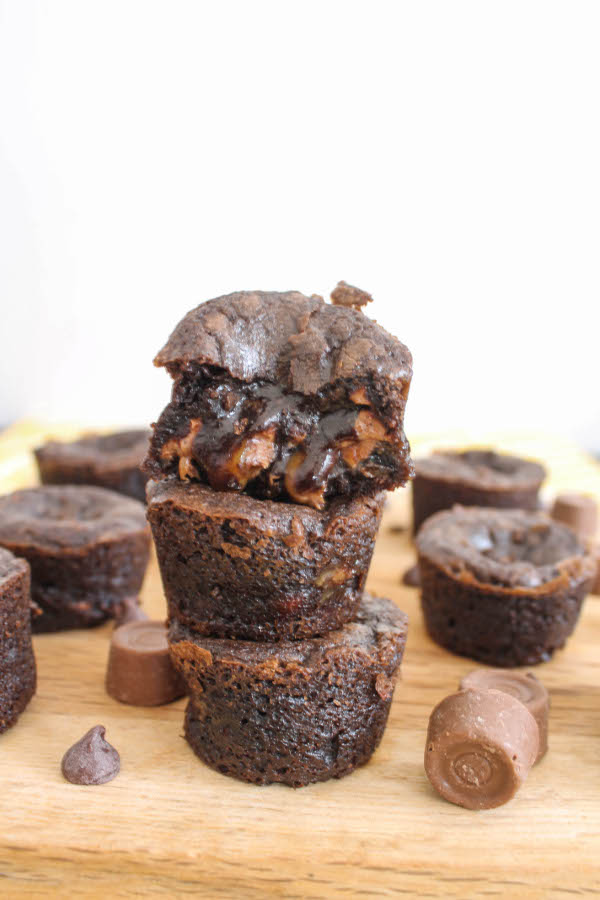 Salted Caramel Brownie Bites - Confessions of a Chocoholic