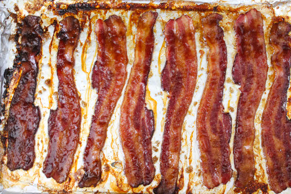 oven baked candied bacon