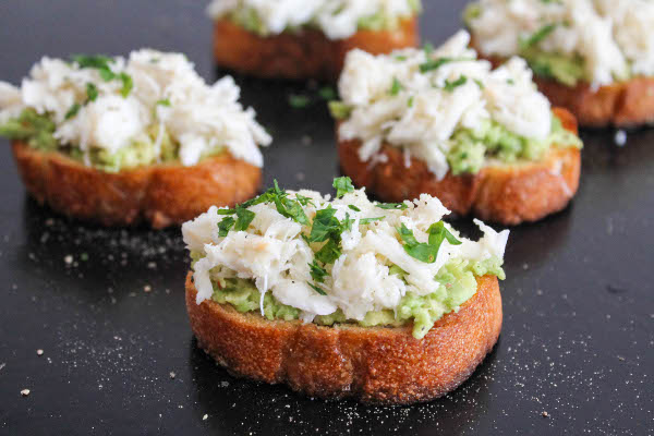 avocado crab toast