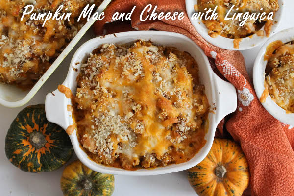 linguica pumpkin mac and cheese