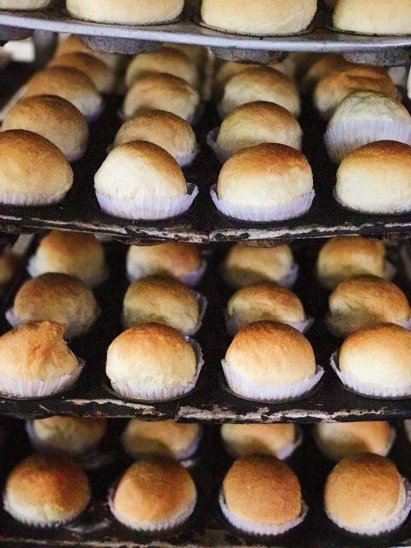 fresh baked dinner rolls