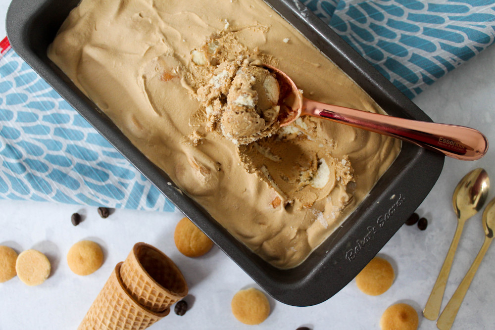 No Churn Coffee Cake Ice Cream - Confessions of a Chocoholic
