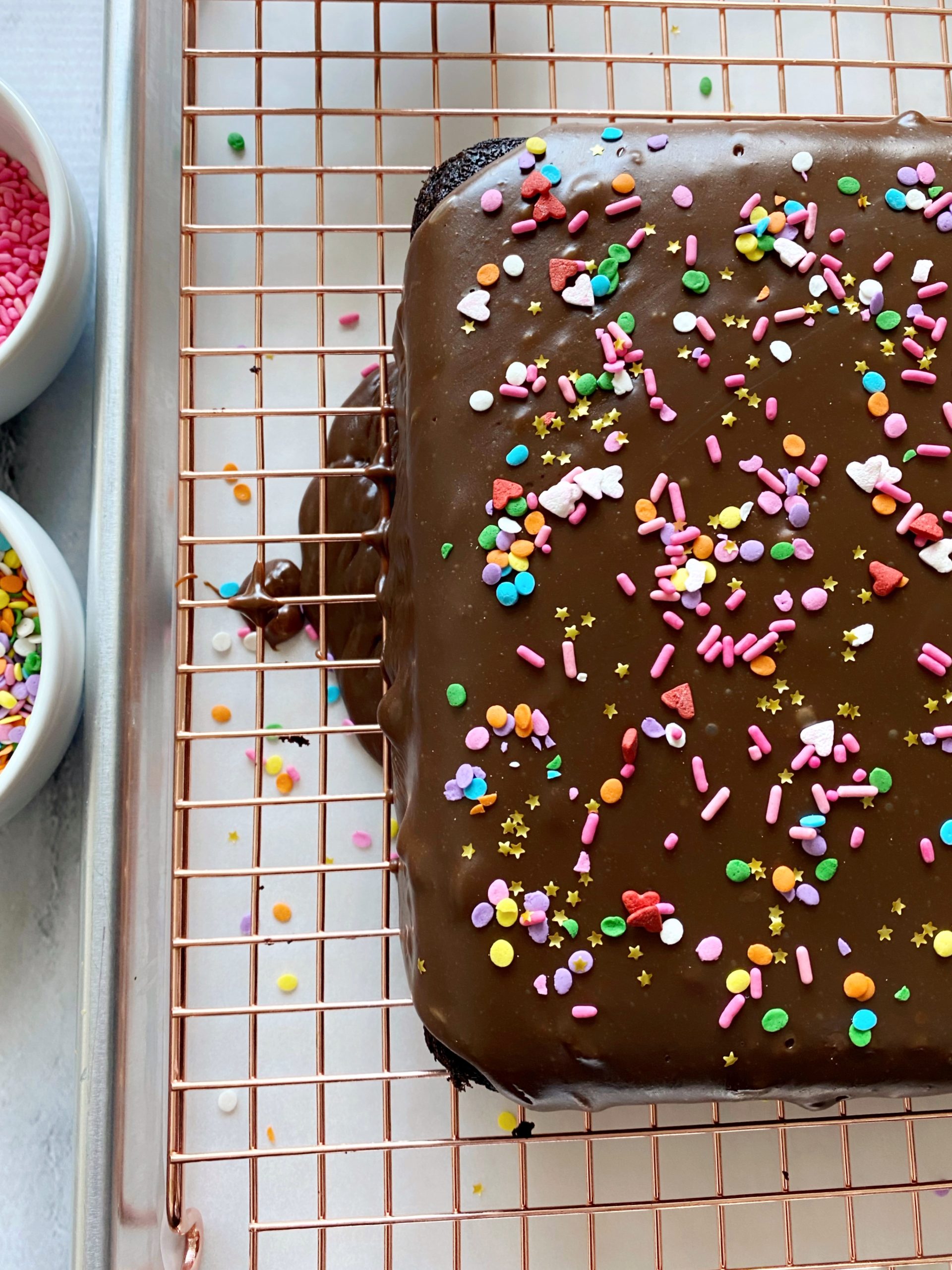 Vegan Chocolate Cake (with Non-vegan Fudge Frosting) - Confessions of a Chocoholic