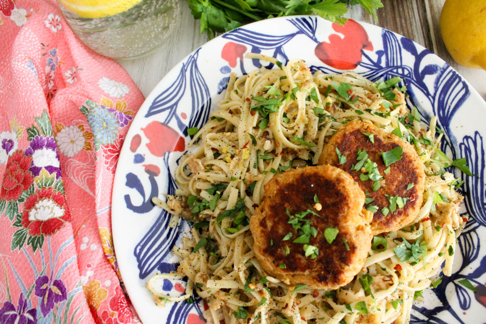 Crab Cake Linguini Confessions of a Chocoholic