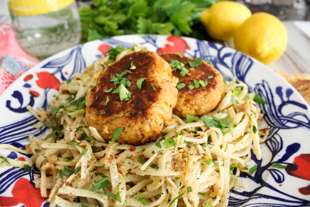 Crab Cake Linguini Confessions of a Chocoholic