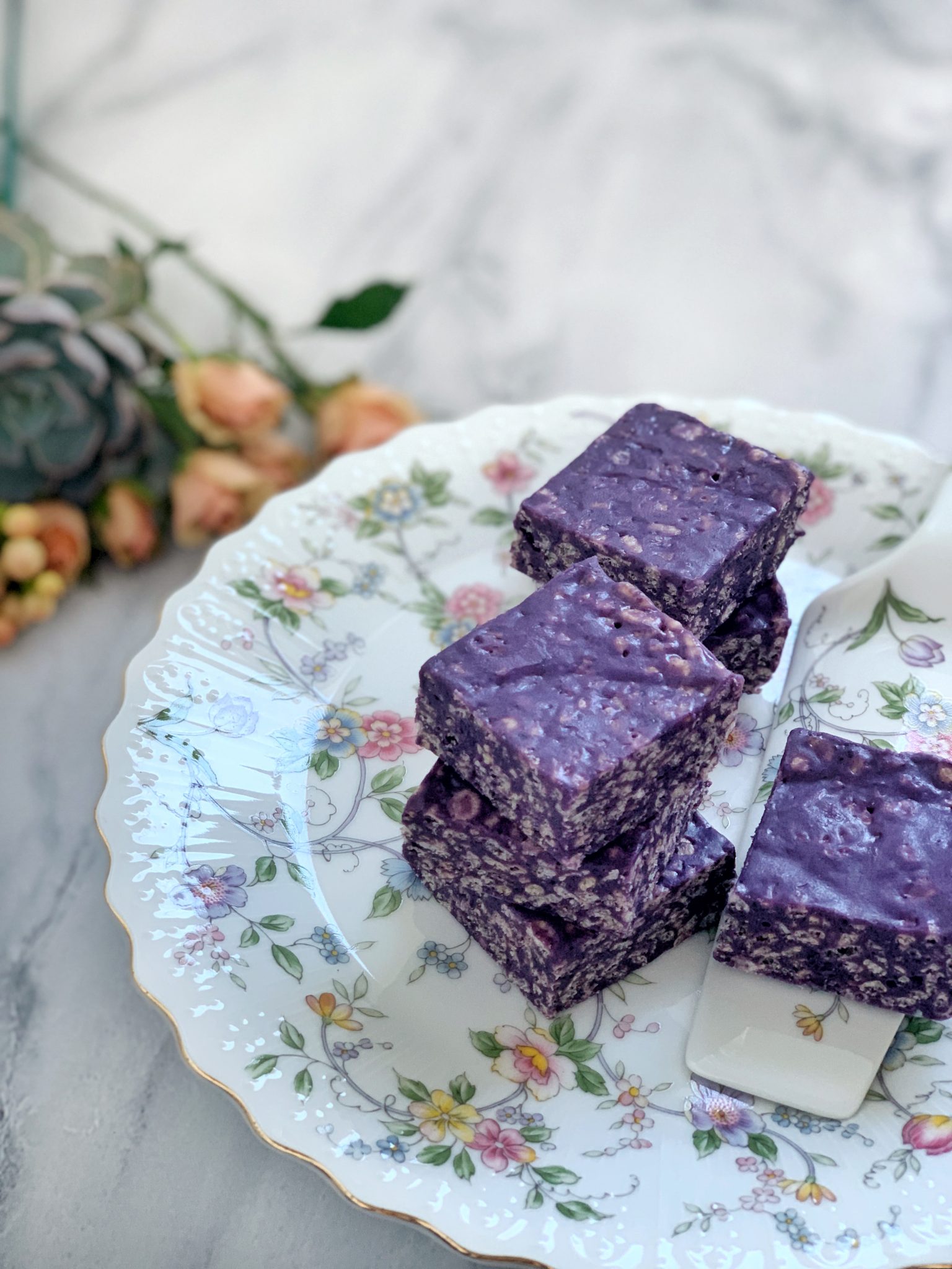 Cookie Bars with Ube Cream Cheese Frosting Confessions of a Chocoholic